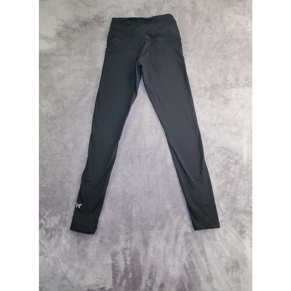 VICTORIAS SECRET PINK Size S Cozy Leggings Black Drawstring Yoga Hiking C10-8 - Picture 6 of 7